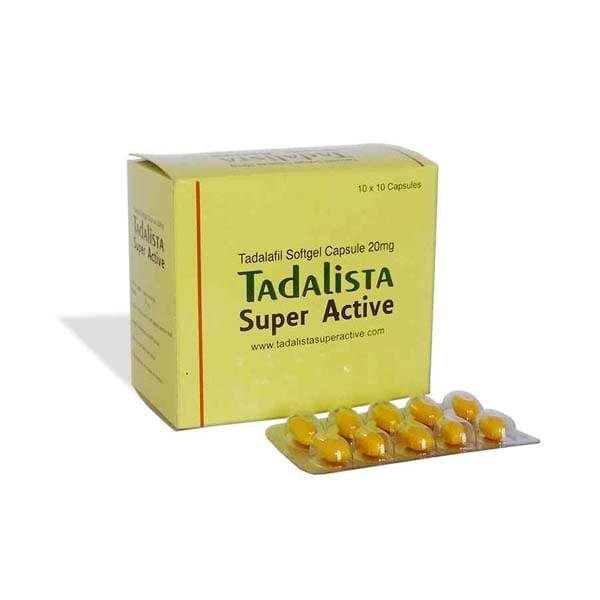 TADALISTA SUPER ACTIVE 20MG (TADALAFIL) – SOFT GELATIN CAPSULES